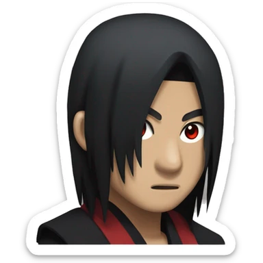 Black skinned Itachi uchiha  sticker