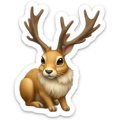 Jackalope sticker