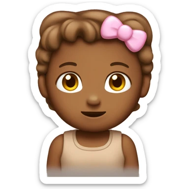 brown color, tanned, Hello kitty.  sticker