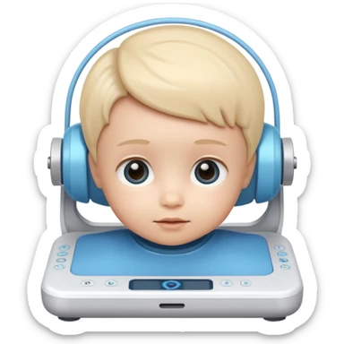 Ai generator with baby faxe sticker