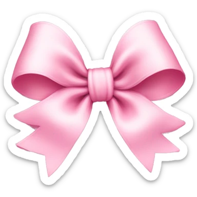 Baby pink bow  sticker