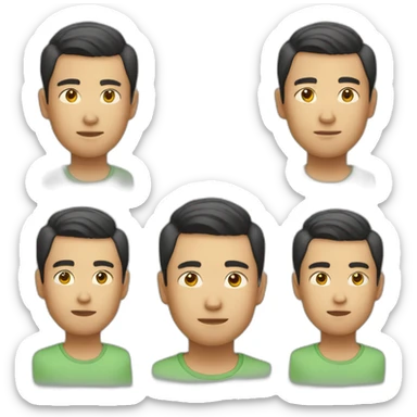 an asian vietnamese 23 man sticker