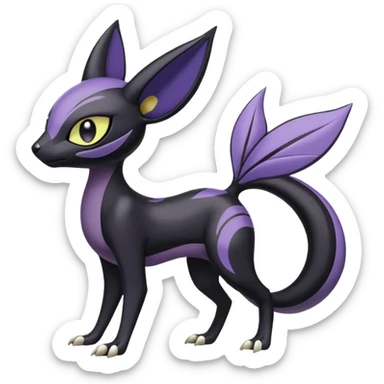 Meloetta-Liepard-Nargacuga-Noibat-Pokémon-Fakémon-fusion-hybrid-creature sticker