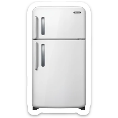 white fridge sticker