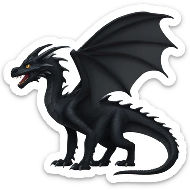 black dragon sticker