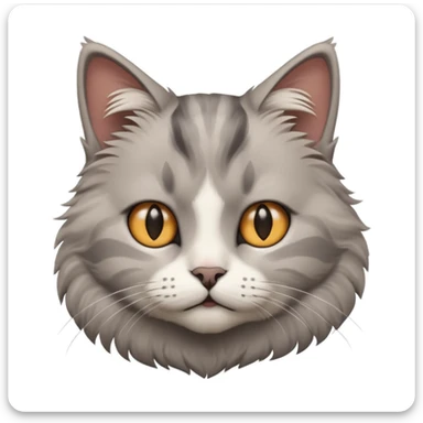 realistic cat from a side angle sticker