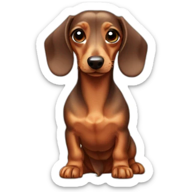 mini dachshund sticker