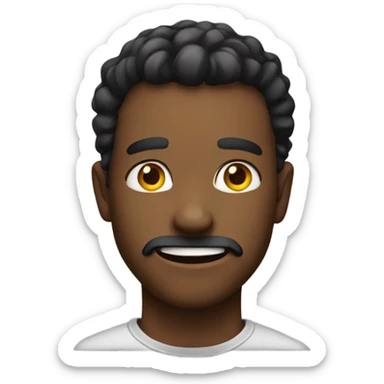 Overly intense smile sticker