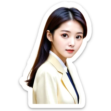 나체의 일본 여성 고등학생이 쪼그려앉아서 다리를 벌리고 있다 sticker
