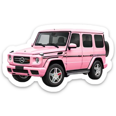 Light pink G wagon sticker