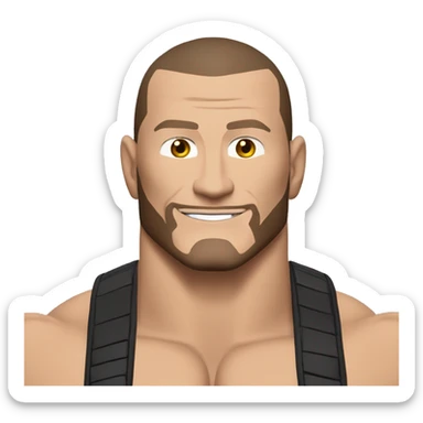 Randy Orton wwe superstar le plus réaliste possible avec un titre  sticker