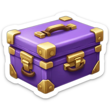 Pokemon Game LootCase Purple Color Legendary Epic Rich Treasure sticker
