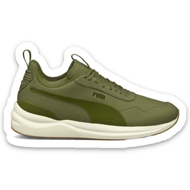 softfoam+ olive green puma shoes sticker