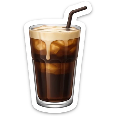 Cold brew caf coffee sticker