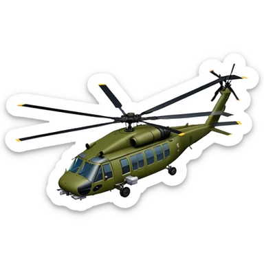 Sikorsky UH-60 Black Hawk - Sikorsky (Model Year: 2022) (Iconic colour: Olive green) sticker