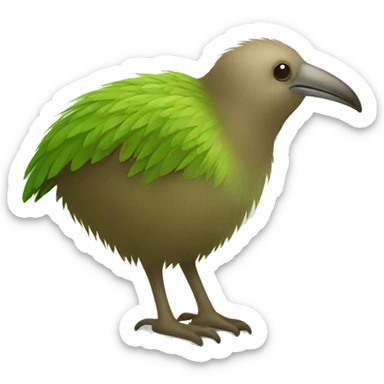 Kiwi bird side view  sticker