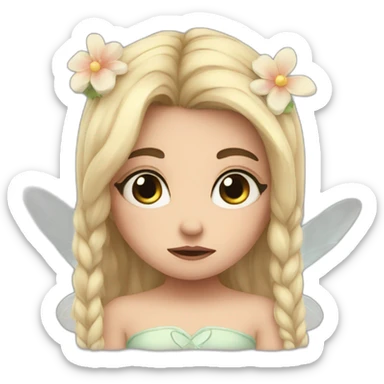 Sadness fairy sticker