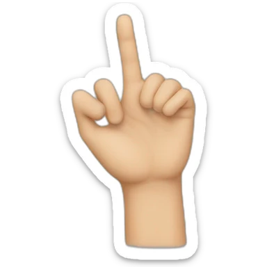 Tesak hand sign sticker