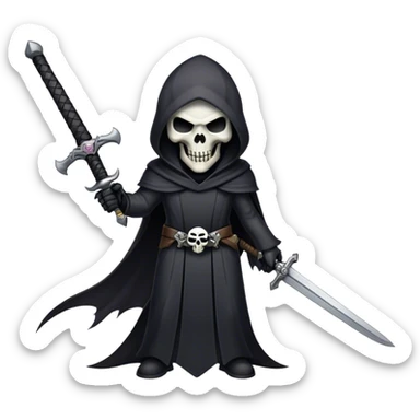 Reaper with sword sticker
