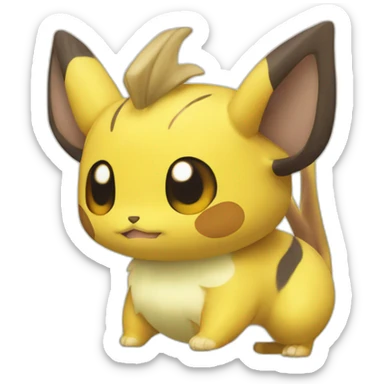 alolan raichu sticker