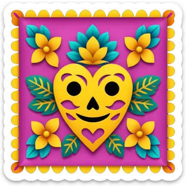 Papel picado sticker