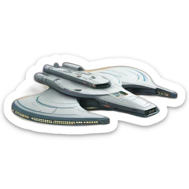 Galaxy class starship enterprise D sticker