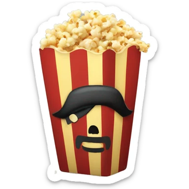 pirates booty popcorn sticker