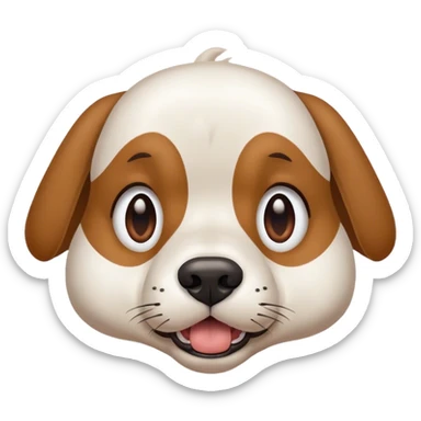 Mewing Dog With Sigma Owner sticker