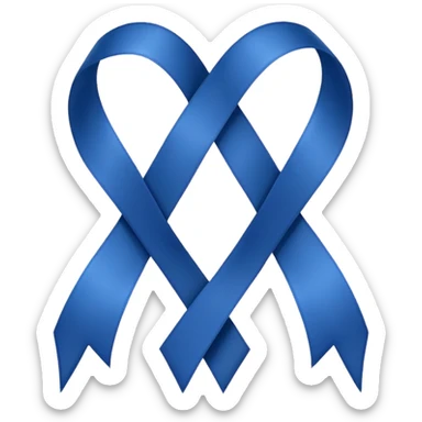 Laço de fita azul marinho  sticker