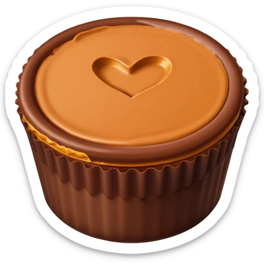 reeses peanut butter cup exact replica sticker
