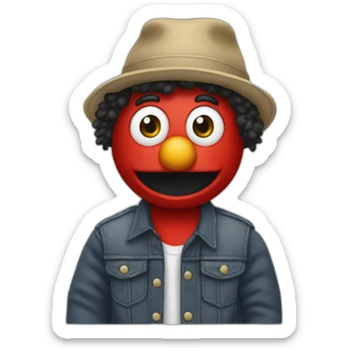 elmo vlogger sticker