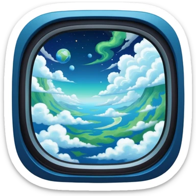 góc nhìn từ cửa sổ của tàu vũ trụ nhìn xuống trái đất

















 sticker