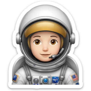 astronaut in space sticker
