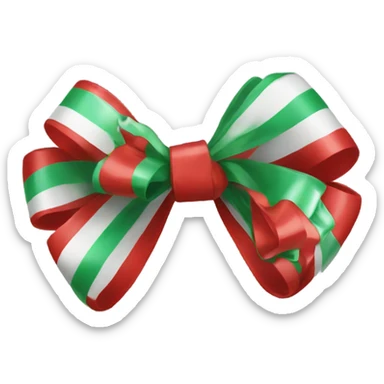 Christmas gift bow sticker