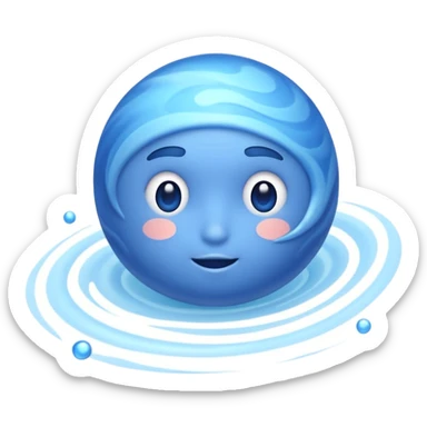 Neptune planet sticker