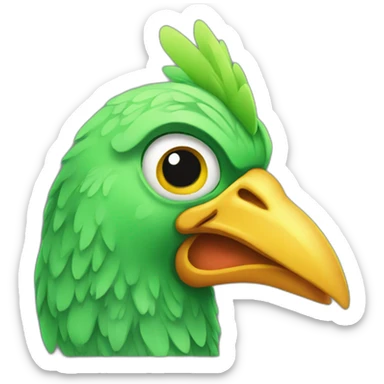 Green Chicken sticker