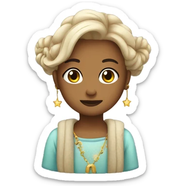 Zodiac sign cute Virgo sticker