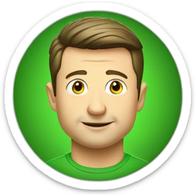 volodymyr zelenskyy in green tshirt sticker