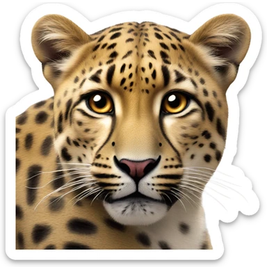 Cœur léopard sticker