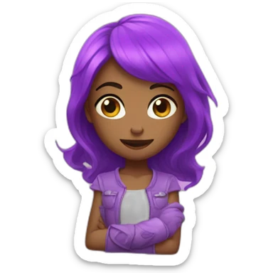 💜 corazon diminuto sticker