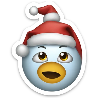 Christmas tote bag sticker