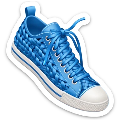 make an emoji of blue shoe laces only- they should be long and stringy sticker