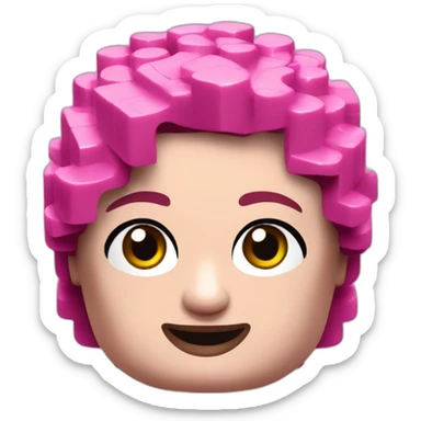 lego bricks pink sticker