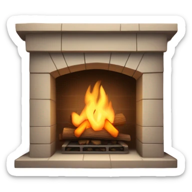 Fireplace  sticker