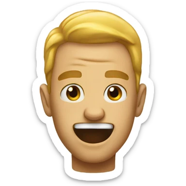 shaking my head sticker