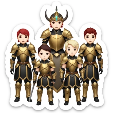 Rumi Mira Zoey Jinu Abby Saja Baby Saja From K-pop Demon Hunters Saja Boys & Hunters/X sticker