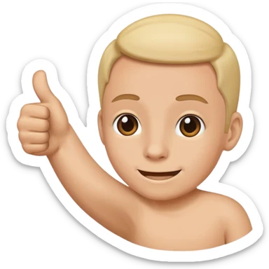 I want a thumbs up with a smaller thumbs up in the bottom right corner sticker