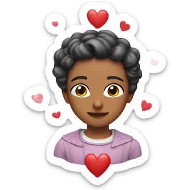 corazón rosa clarito sticker