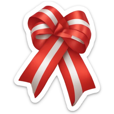 Red ribbon 🎀 sticker