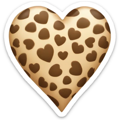 Lepord heart sticker